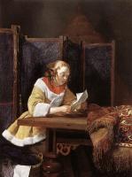 Borch, Gerard Ter - A Lady Reading A Letter